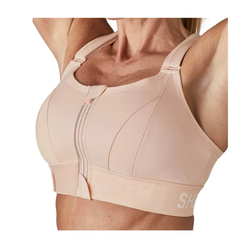 NWOT SHEFIT Women's Size 2Luxe Nude Beige Bra Sports Bra